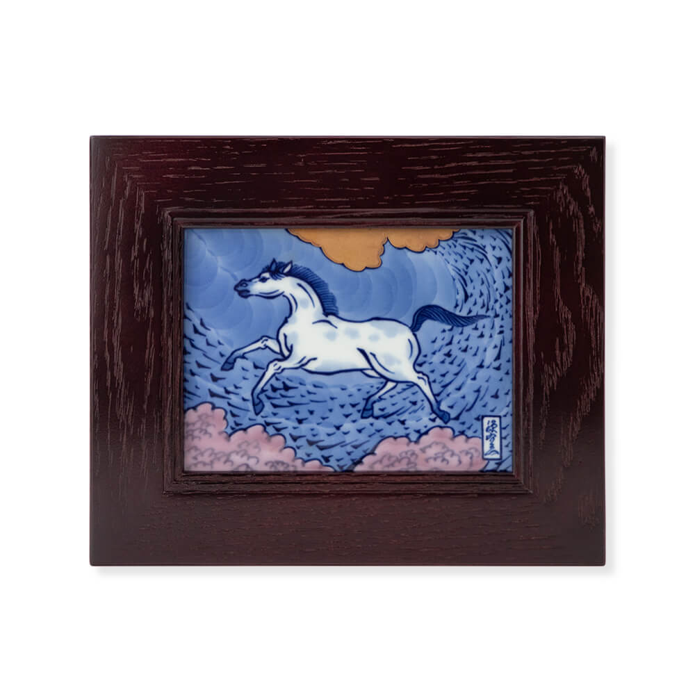 源右衛門 陶額 染付龍絵 陶額 ｜ 有田焼の源右衛門窯公式オンライン