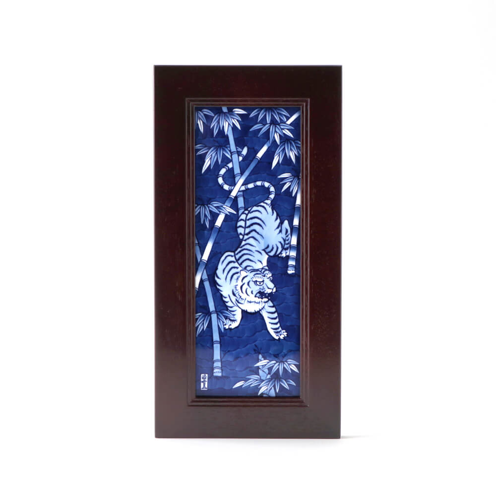 有田焼 源右衛門窯 染錦松竹梅 陶板 額装 陶板画 箱無 Yahoo