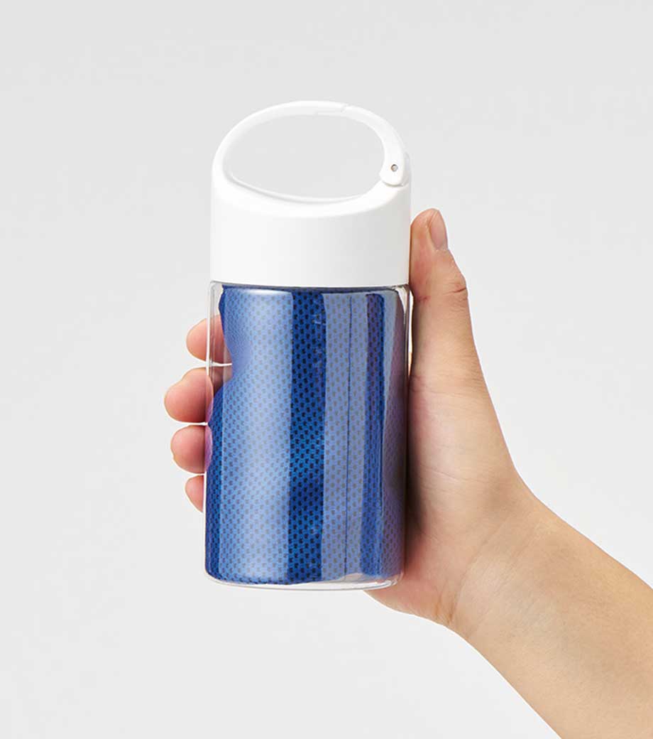 涼感マフラータオル抗菌タイプ(ボトルケース付)｜最安値￥396|ほしい