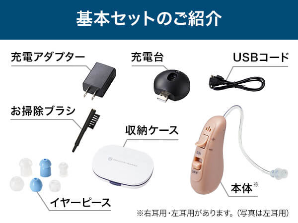 公式】楽ちんヒアリング HK-01（耳かけ型補聴器）｜ショップジャパン