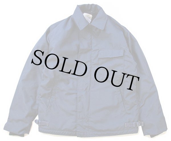 90s 米軍 U.S.NAVY ボアライナー アラミド デッキジャケット 紺 M