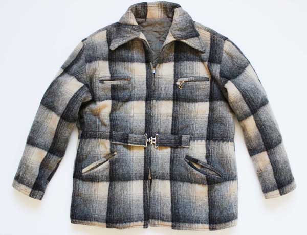 50s UNKNOWN オンブレチェック ウールジャケット☆ハンティング