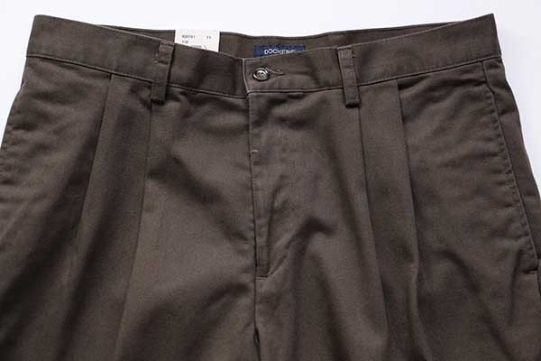デッドストック☆00s DOCKERSドッカーズ ツータック チノパン 焦げ茶
