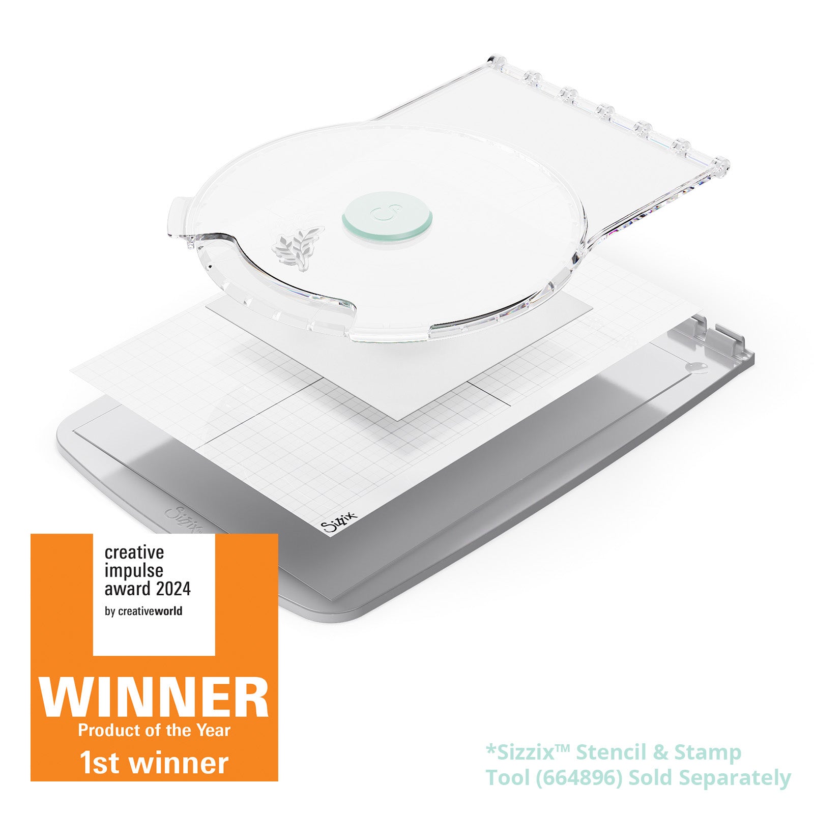 Sizzix Stencil & Stamp Tool Accessory - Stamp & Spin Tool – Sizzix.com