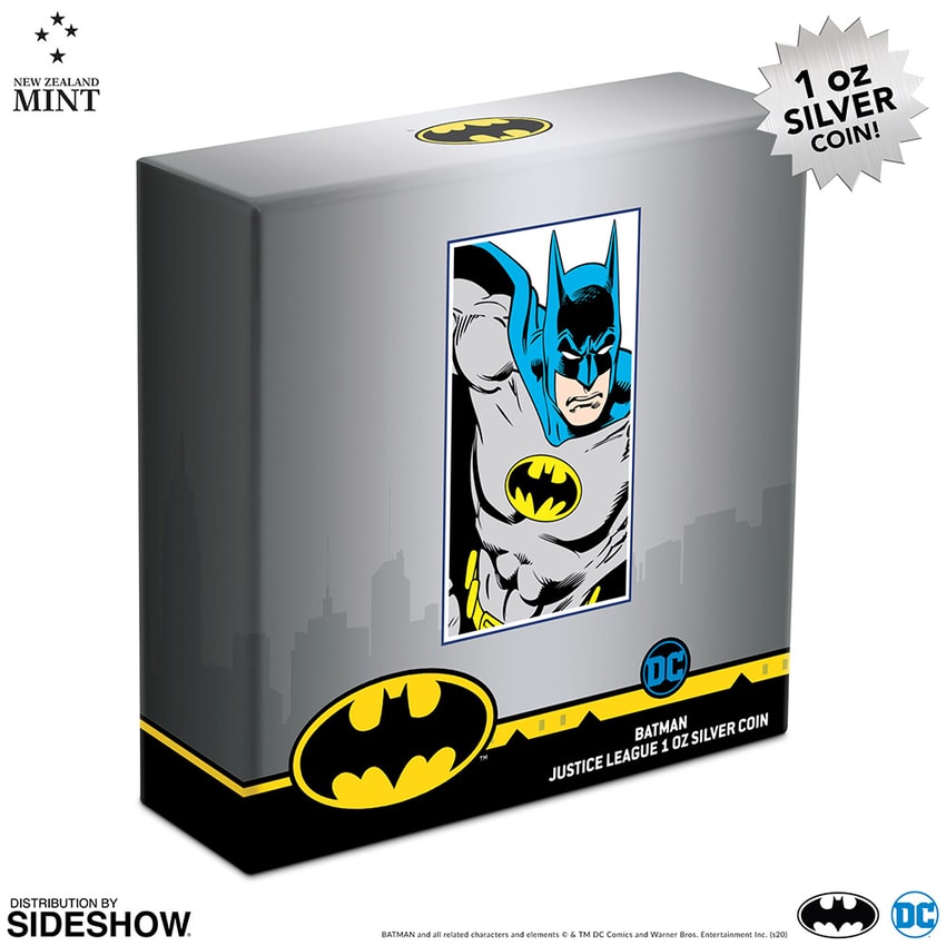 DC Comics 2020 JLA Batman 1oz Silver Coin by New Zealand Mint