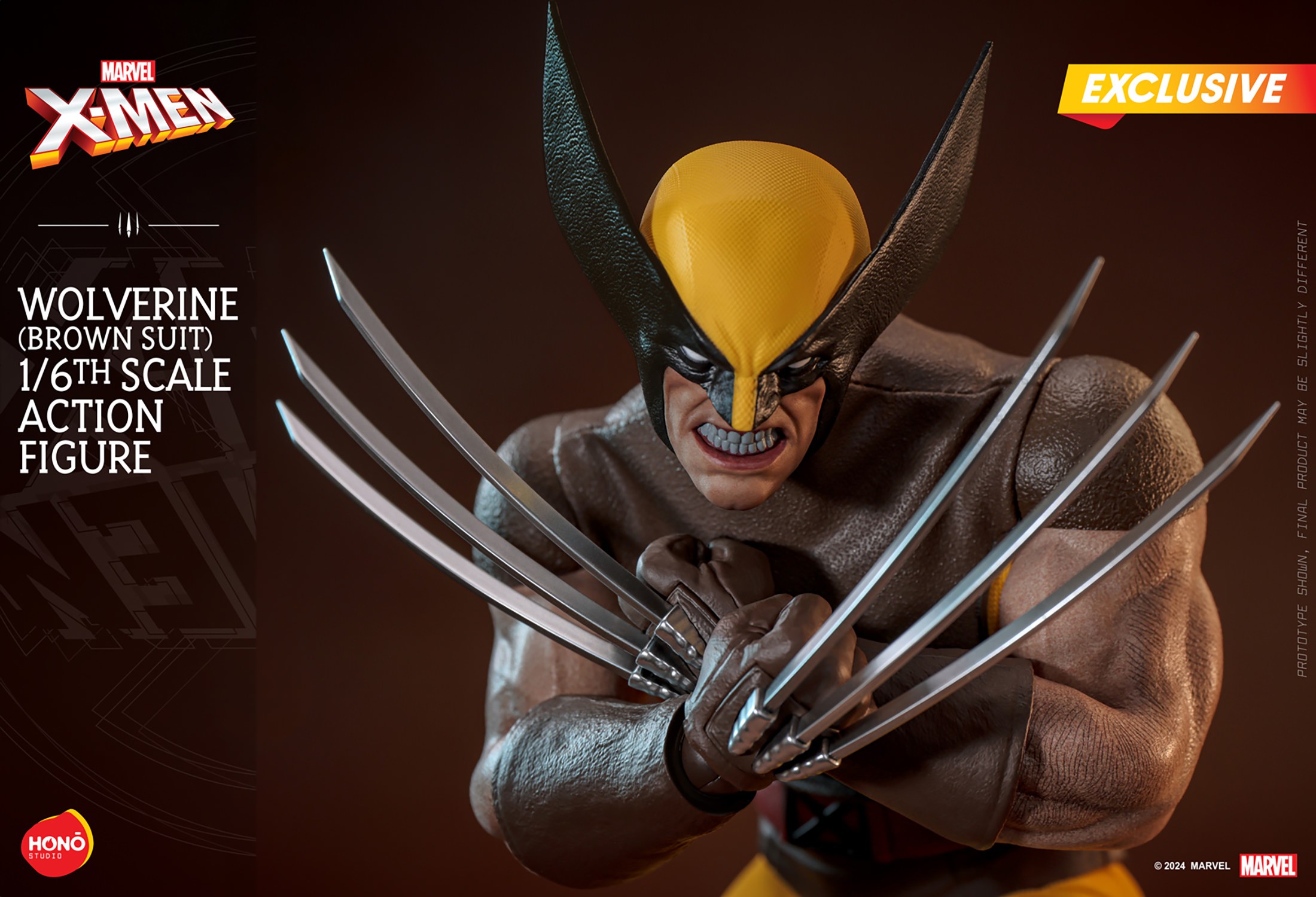 Wolverine (Brown Suit) Sixth Scale Figure by HONŌ Studio