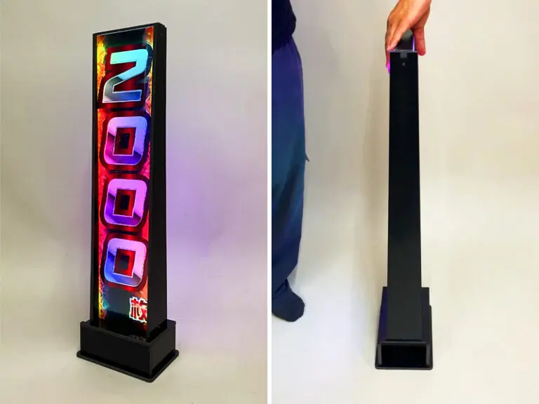 ホール装飾のパチVにて、新製品「出玉アピールLEDタワー
