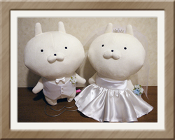 うさまるウェディングドールウェルカムドールぬいぐるみペアセット