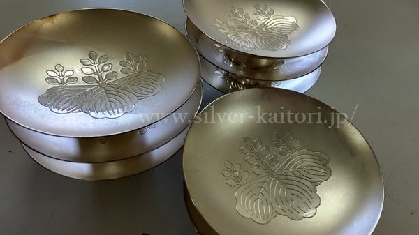 銀盃 3点 シルバー1枚 総重量約246.9g全て純銀刻印あり 銀盃
