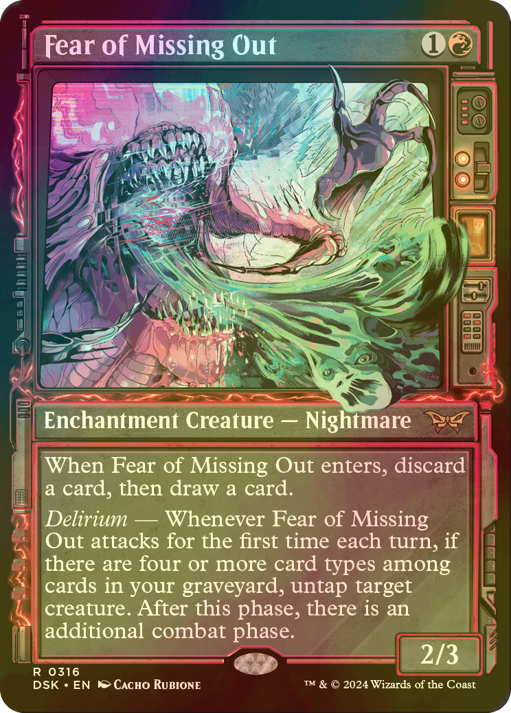 MTG 逸失への恐怖 ショーケース 4枚 MTG 逸失への恐怖 ショーケース