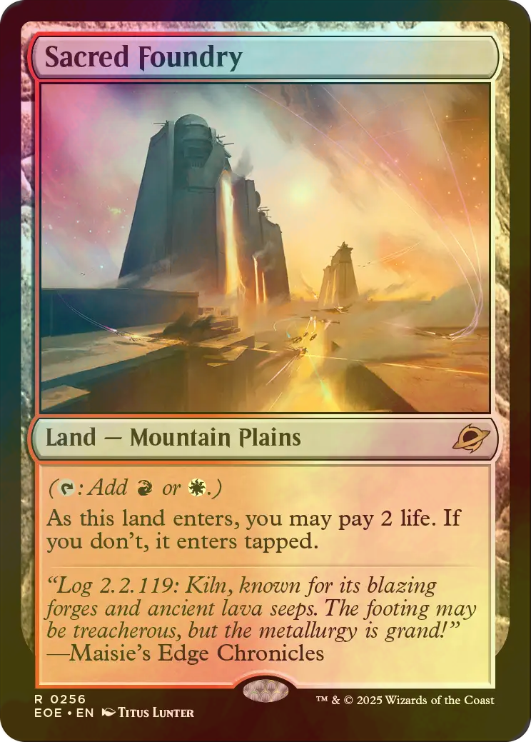 MTG 聖なる鋳造所/Sacred Foundry RAV FOIL 英語 2枚 聖なる鋳造所