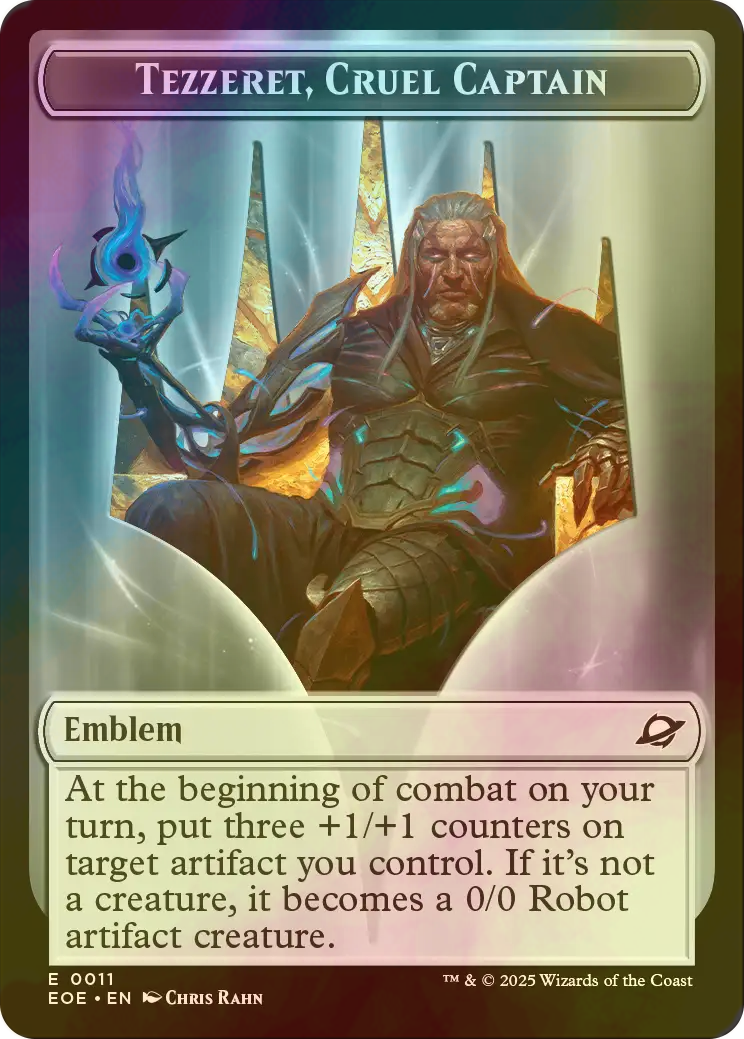 冷酷な船長、テゼレット日語1枚ボーダーレス版foil FOIL)(フルアート