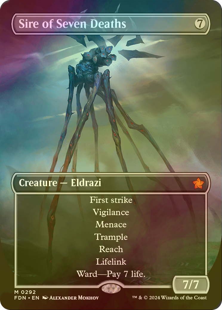 FOIL] 七つの死の種父/Sire of Seven Deaths (全面アート版) 【英語版