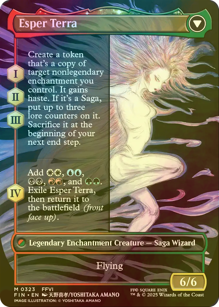 MtG foil （日）魔導戦士、ティナ 全面アート版 MtG foil （日）魔導戦士、