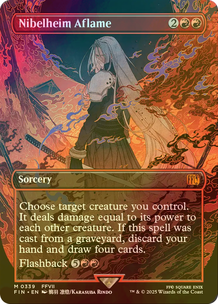 MTG 稀少 燃え上がるニブルヘイム プレリリース プロモ FOIL