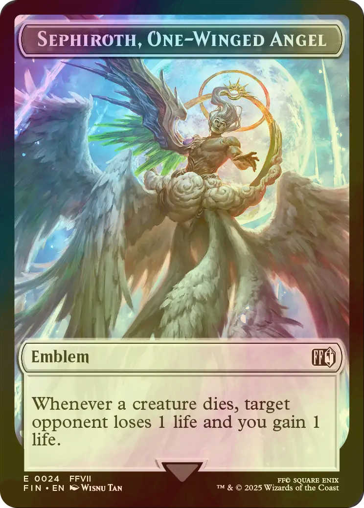 MTG マジック大戦祭 ステンレストークン 片翼の天使、セフィロス 紋章