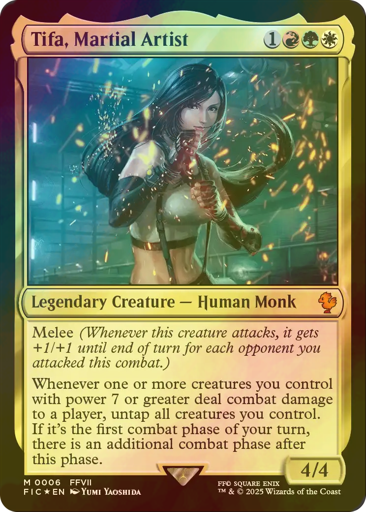 mtg 日本語 格闘家、ティファ サージfoil 統率者 ffコラボ mtg 日本語