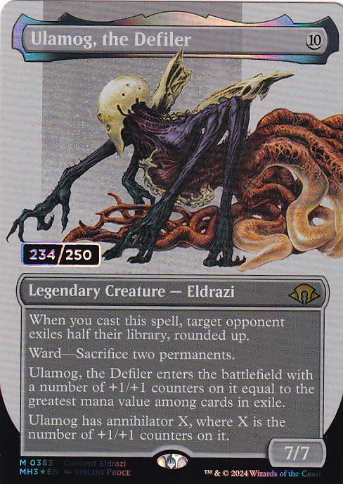 MTG 穢すもの、ウラモグ コンセプトアート foil ☆ MTG 穢すもの