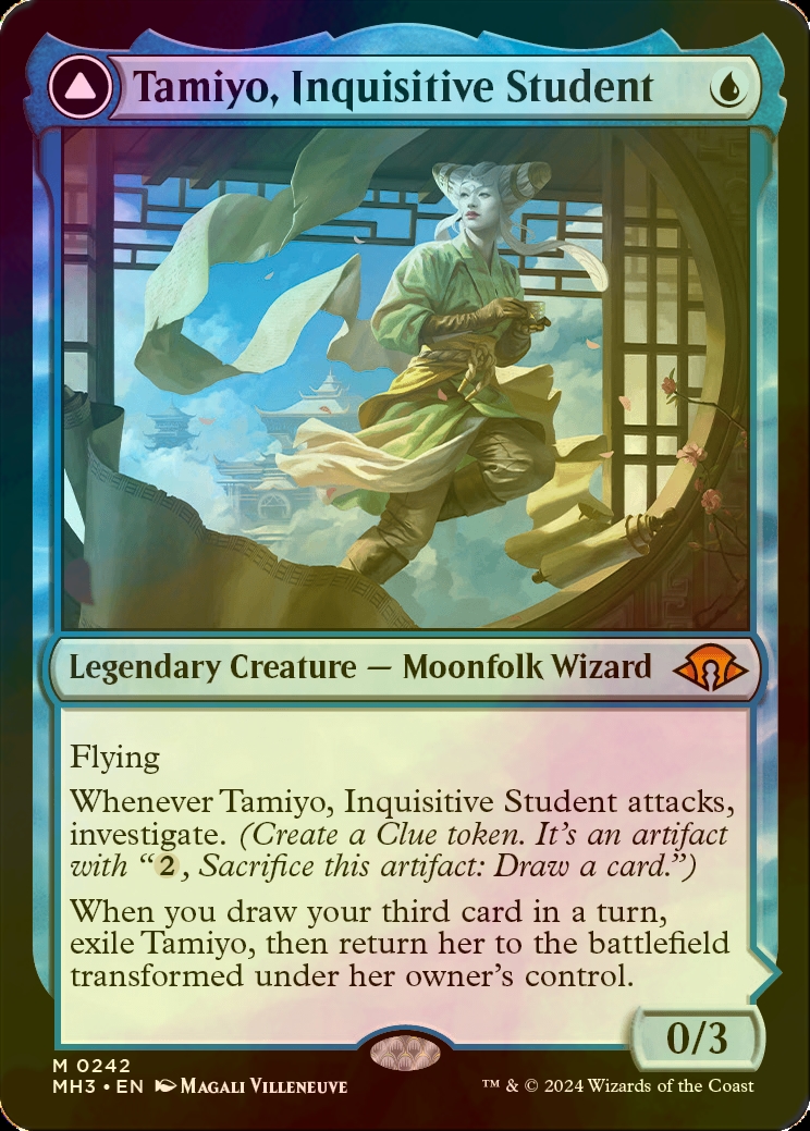 MTG MH3 知りたがりの学徒、タミヨウ テクスチャーfoil 2枚セット MTG