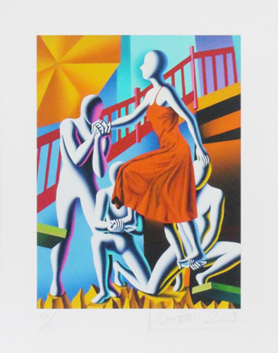 銘品【MARK KOSTABI】1989年作品 シルクスクリーンNo.43／56 Mark