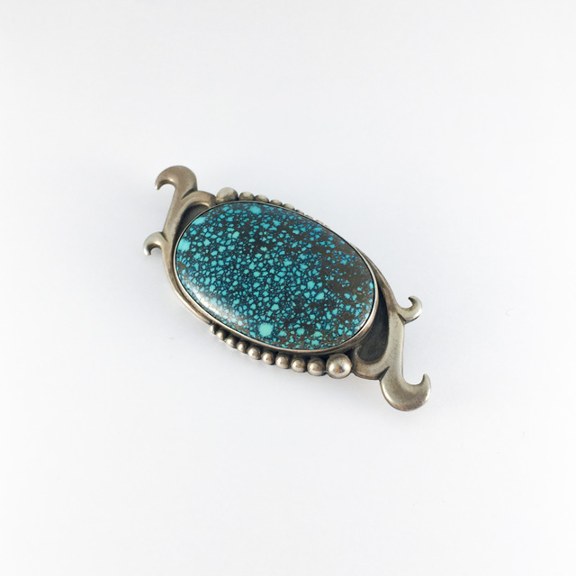インディアンジュエリー ビンテージ ブローチ 4 | ターコイズ・メンズ