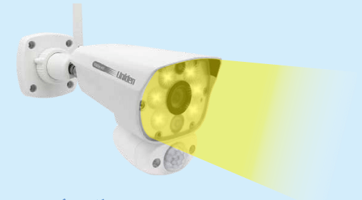 ユニデン．オールインワン センサーライト付きワイヤレスカメラ