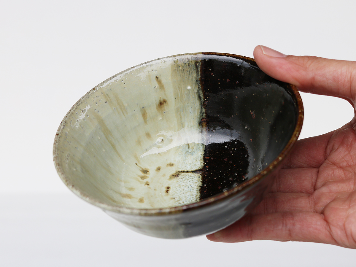 波佐見焼 利左エ門 唐津 掛け分け お茶碗 | 産直！有田焼 波佐見焼 お