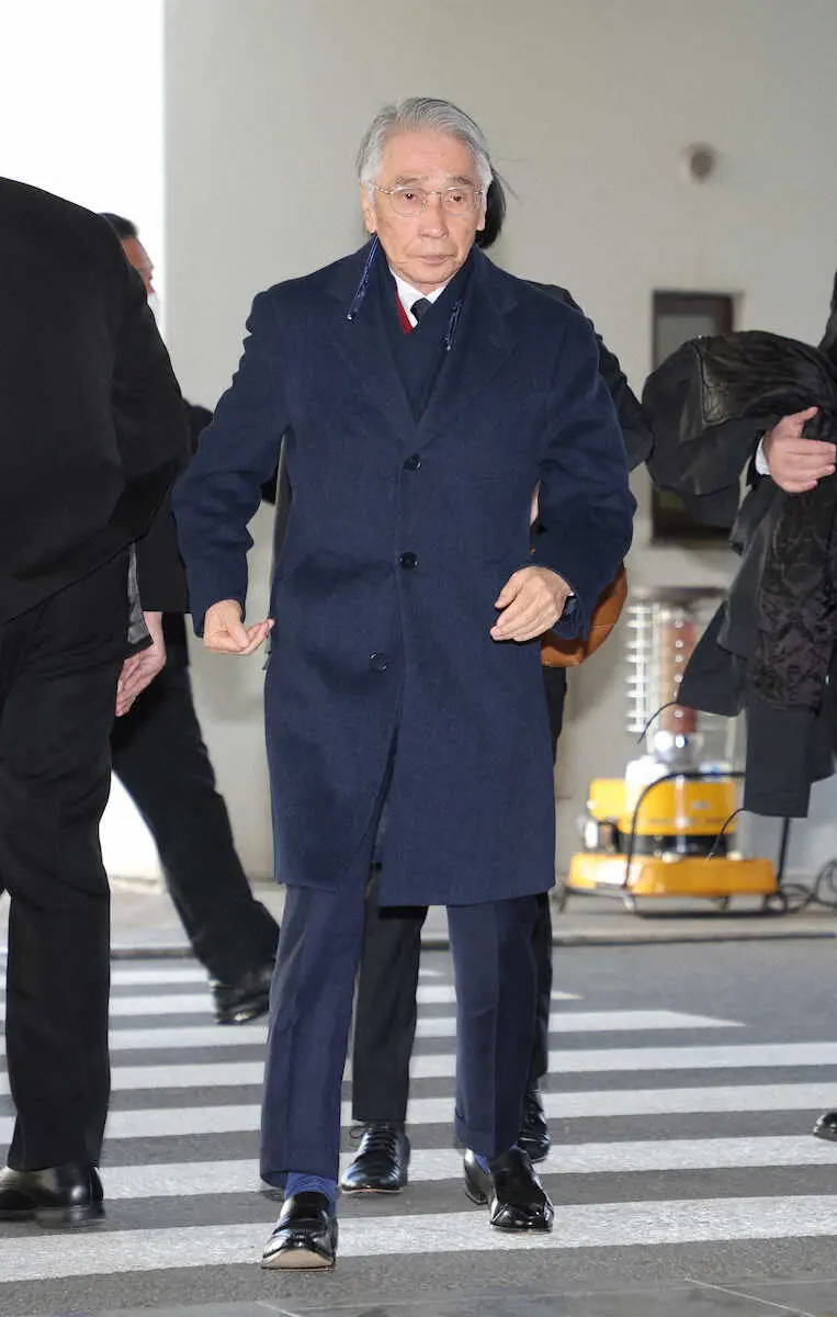 西田敏行さんお別れの会＞お別れの会に参列する堺正章（撮影・松永 柊