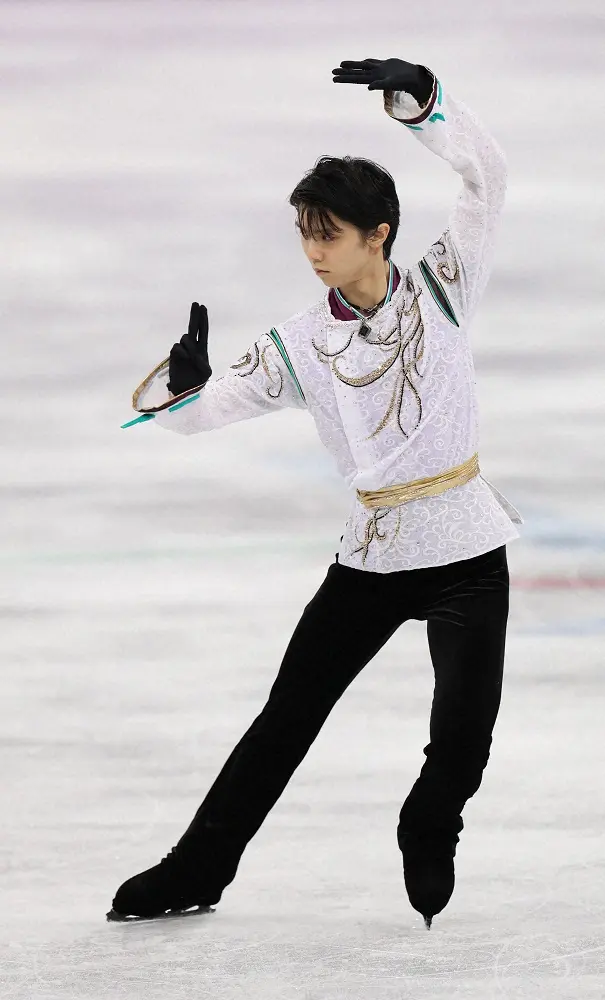 18年平昌五輪で「SEIMEI」を舞う羽生結弦（小海途 良幹