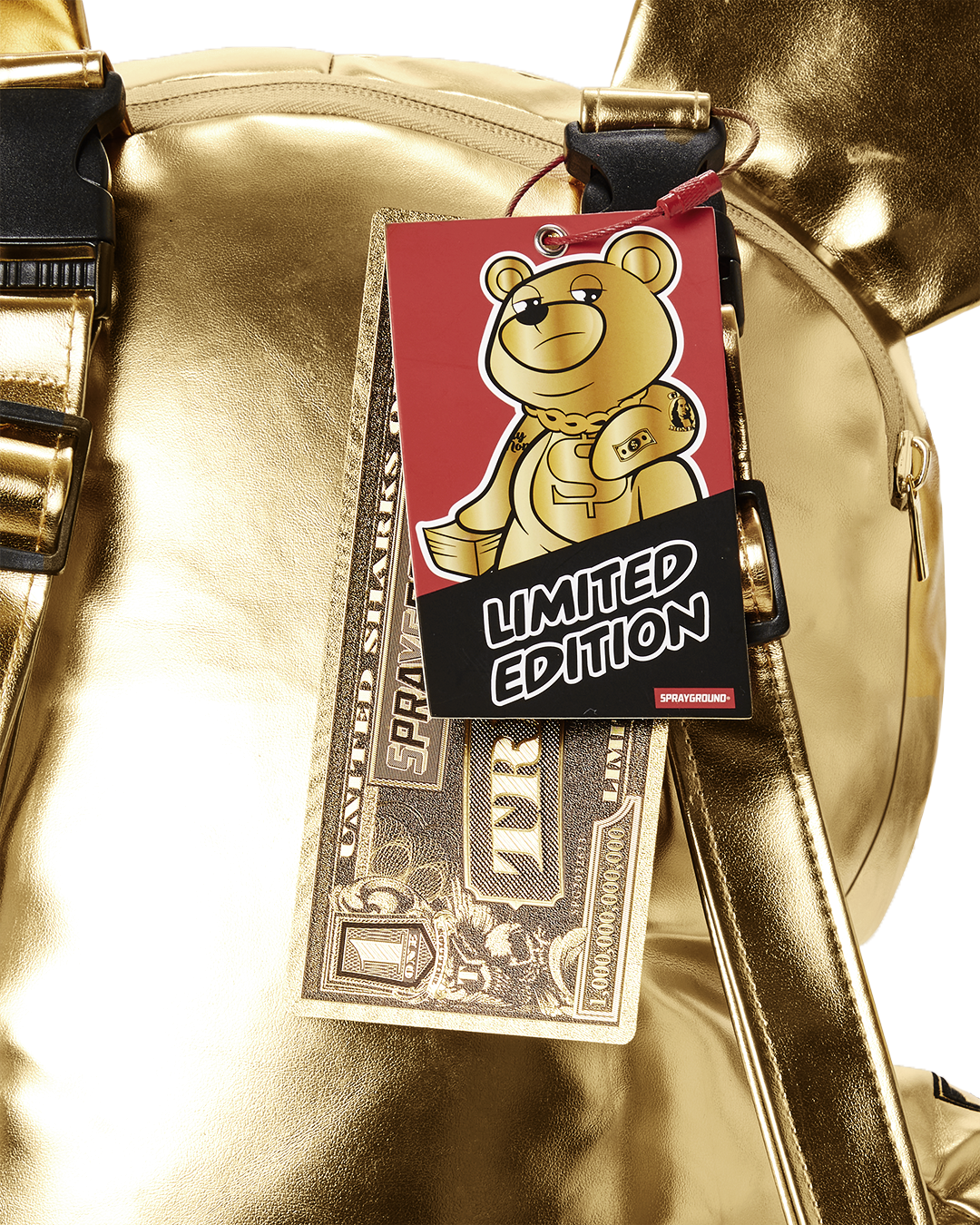 GOLD RUSH MONEYBEAR TEDDYBEAR BACKPACK – SPRAYGROUND®