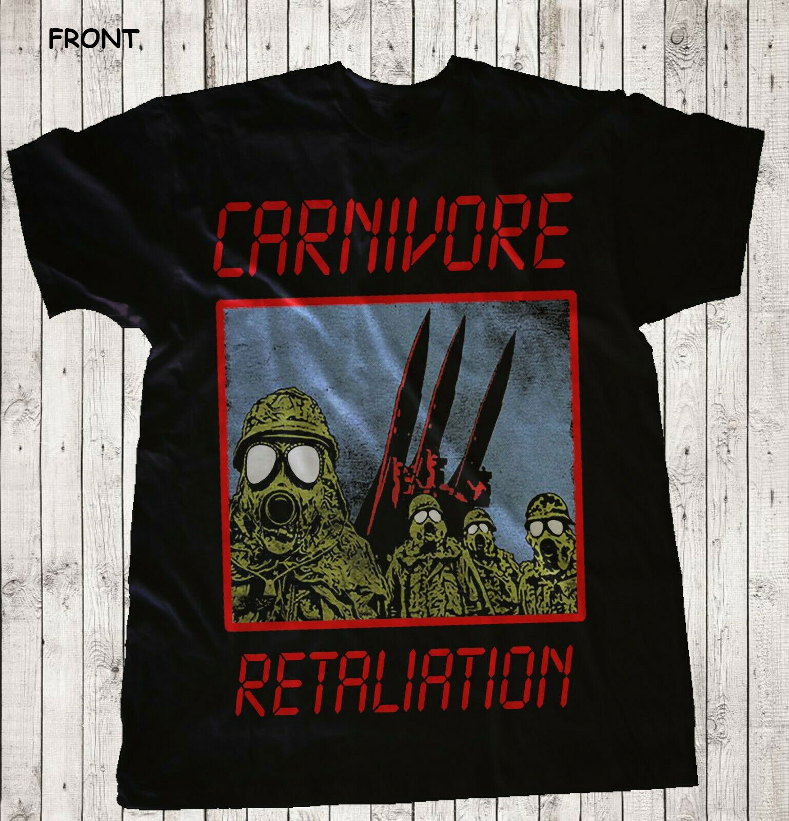 CARNIVORE - Retaliation - American Crossover Thrash Band T-Shirt