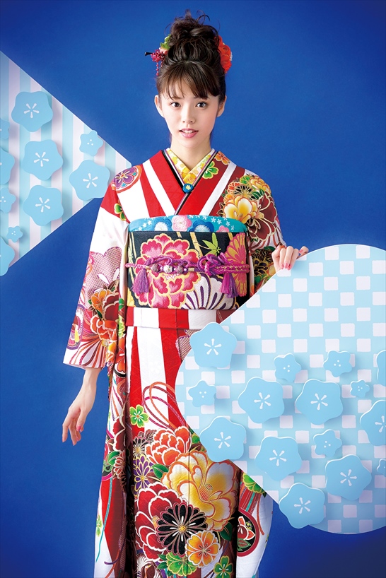 成人式振袖 古典柄 赤白振袖 レトロ振袖 成人式振袖 古典柄 赤