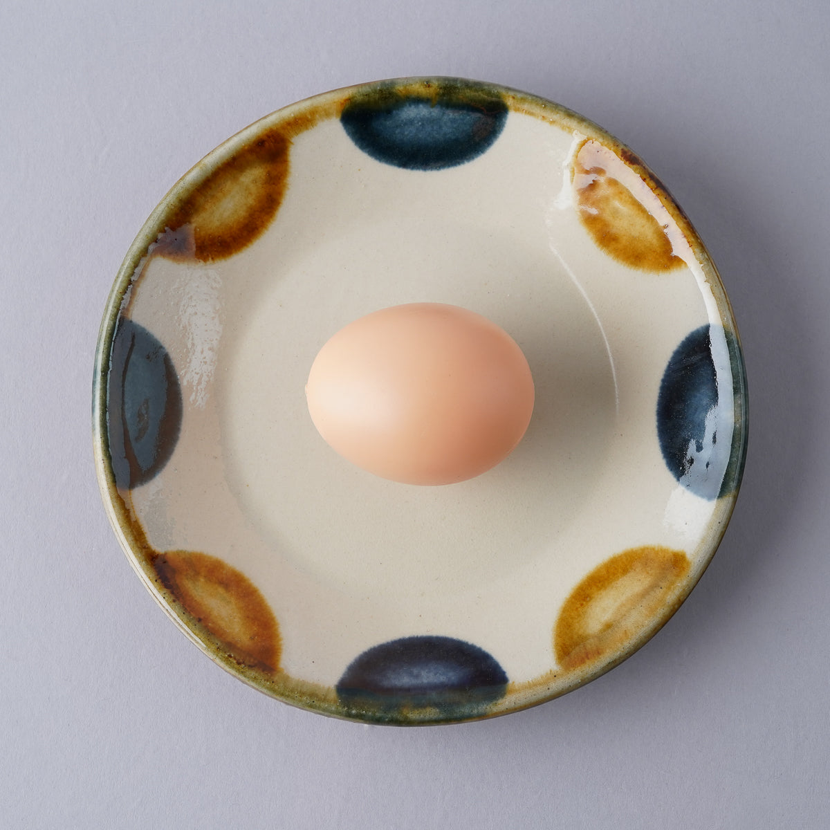 やちむん(壺屋焼) ドット 三寸皿 9.5cm 陶眞窯壺屋焼 やちむん ドット