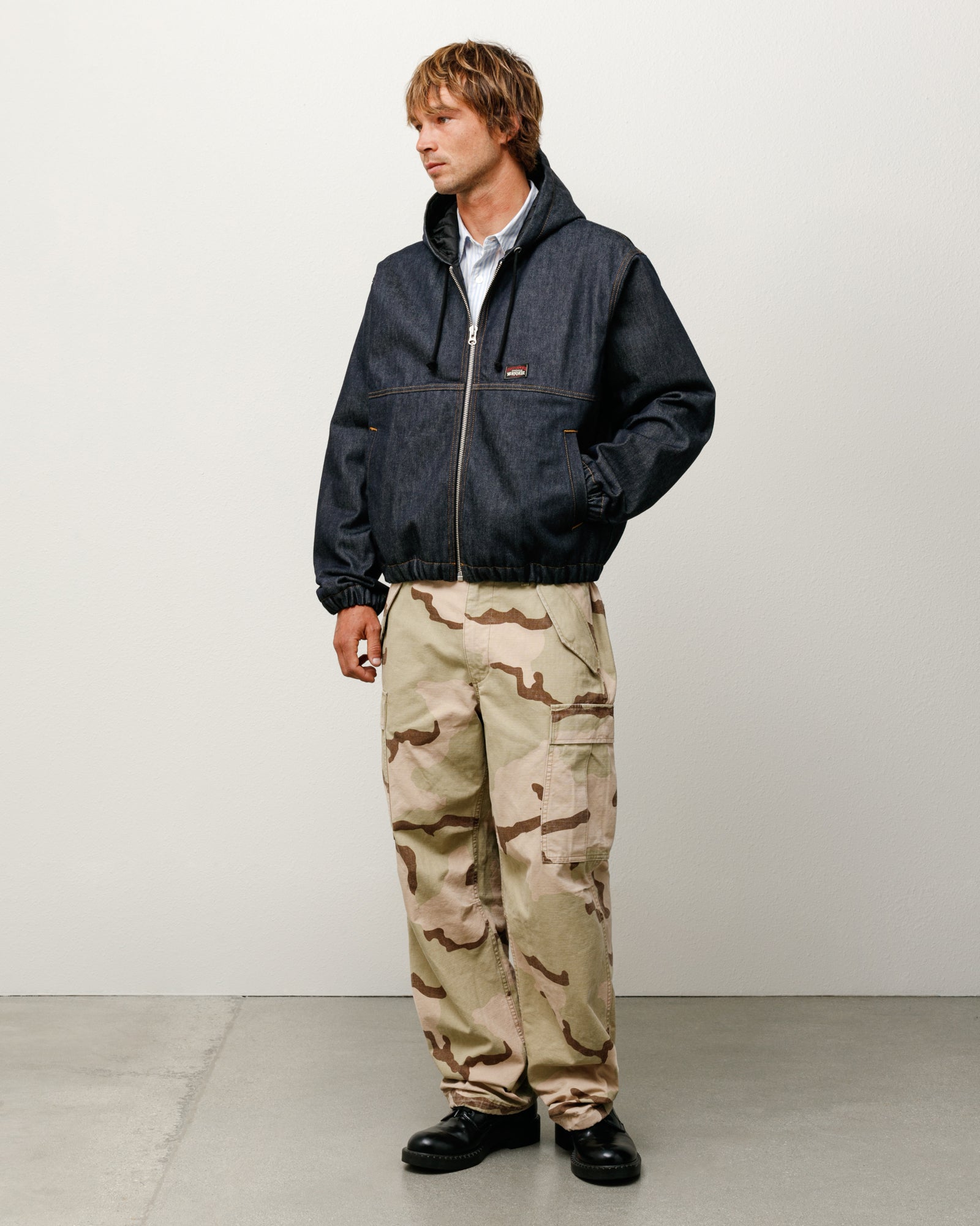 Insulated Work Jacket Raw Denim – Indigo | Outerwear | Stüssy