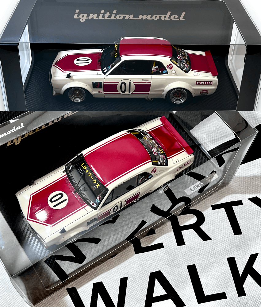 イグニッションモデル 1/43 LBWK ハコスカ ホワイト 0714 1/18スケール