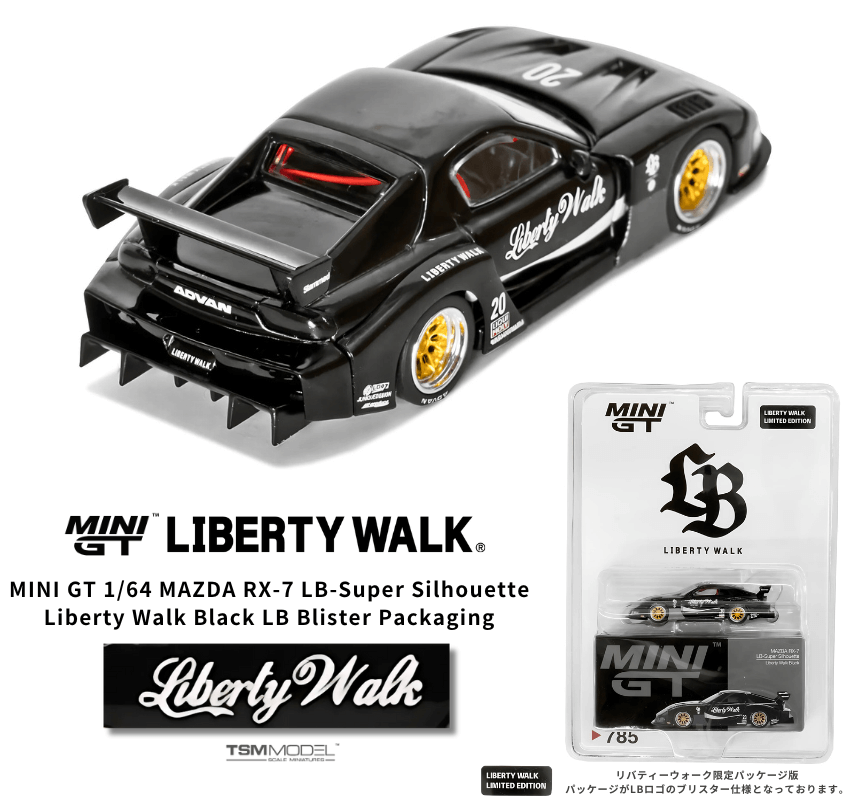 1/64スケール MINI GT「MAZDA RX-7 LB-Super Silhouette 