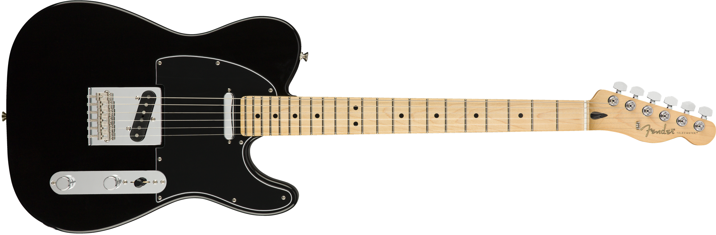 Fender Player Telecaster (MEX, MN) - black Tel shape electric guitar