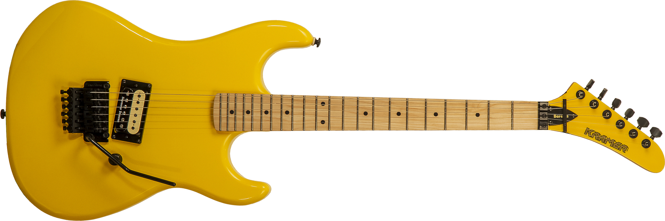 Kramer Baretta - bumblebee yellow Str shape electric guitar