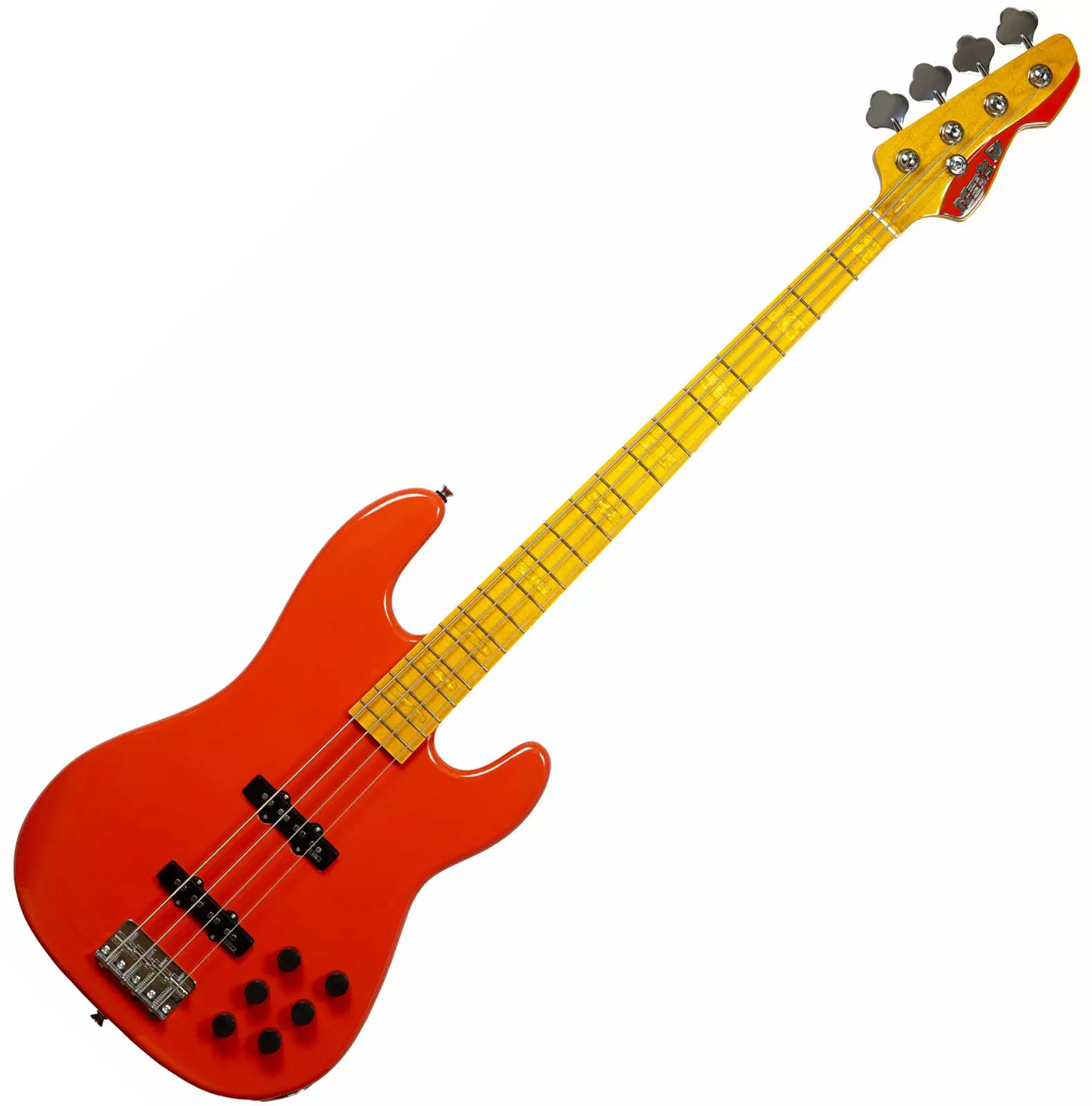 Markbass MB GV 4 Gloxy Val CR MP - fiesta red Solid body electric bass