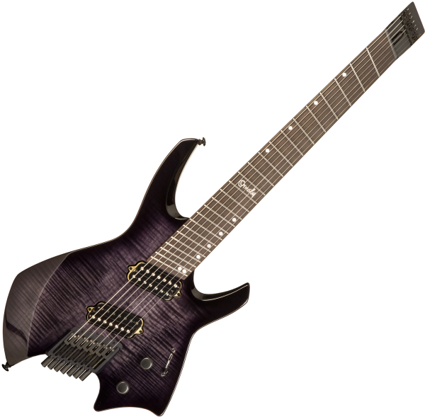 Ormsby Goliath Headless GTR Run 17 7-String - dahlia black Multi