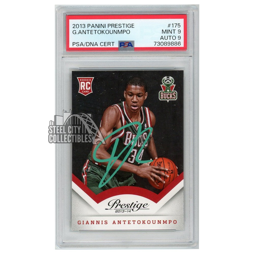 Giannis Antetokounmpo 2013-14 Panini Prestige Autograph RC Card