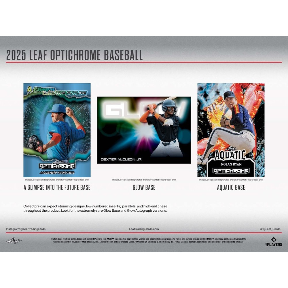 2025 Leaf Optichrome Baseball Jumbo Hobby Box | Steel City