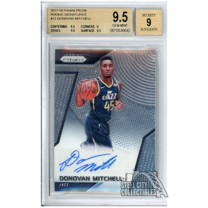 Donovan Mitchell rookie jsy auto /75シリ Donovan Mitchell rookie
