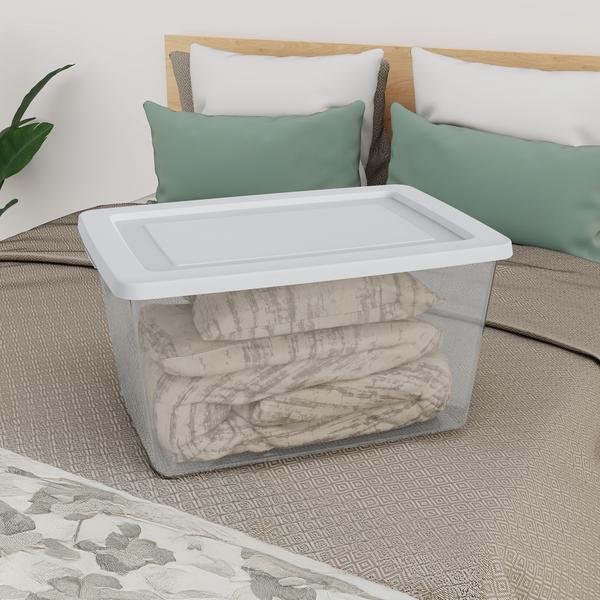 Sterilite 4248 - 58 Qt. Storage Box White 42488008