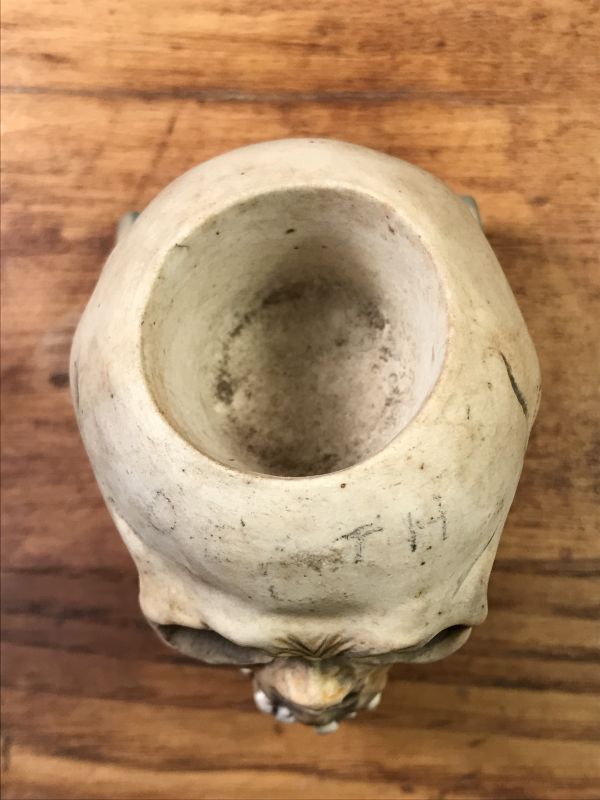 50'S☆スカル☆タンカード☆スカルオンブック☆置物☆髑髏☆ビアマグ