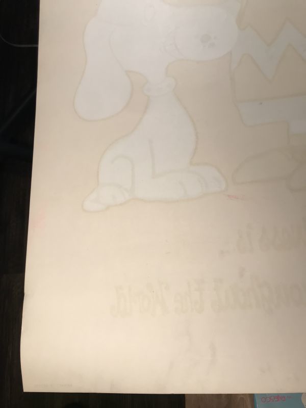 70s USA製 チャーリーブラウン ビンテージ スヌーピー ポスター Snoopy