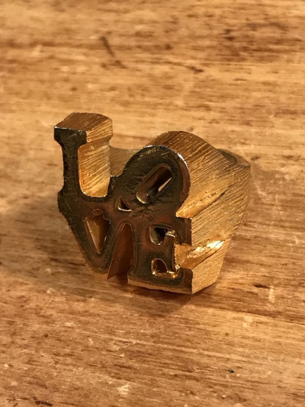 Robert Indiana “Love” Gold Ring ラブ ビンテージ リング ロバート