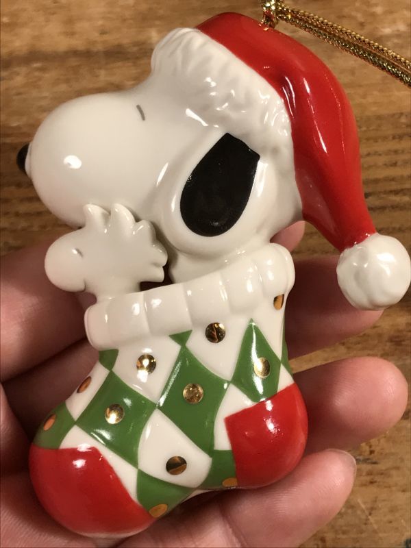 Lenox Peanuts Snoopy Christmas Ceramic Ornament スヌーピー