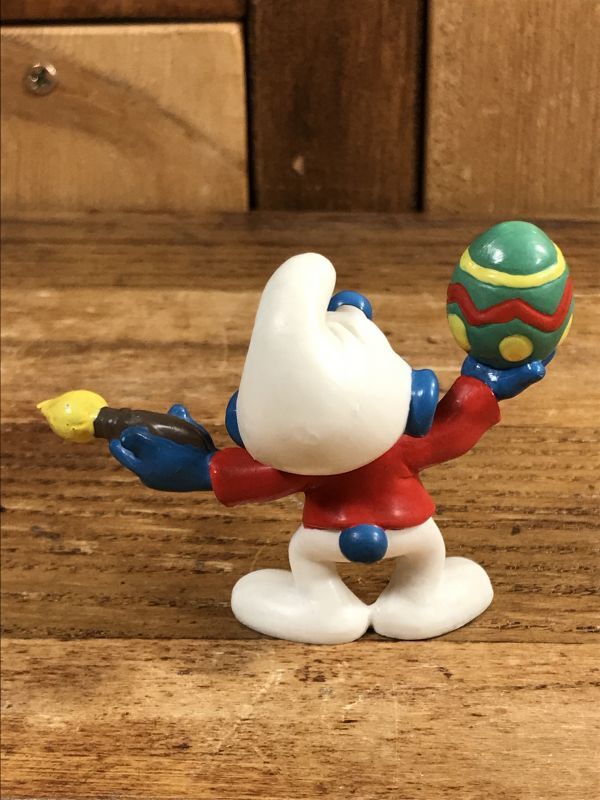 Schleich Smurf “Painting Easter Egg” PVC Figure スマーフ