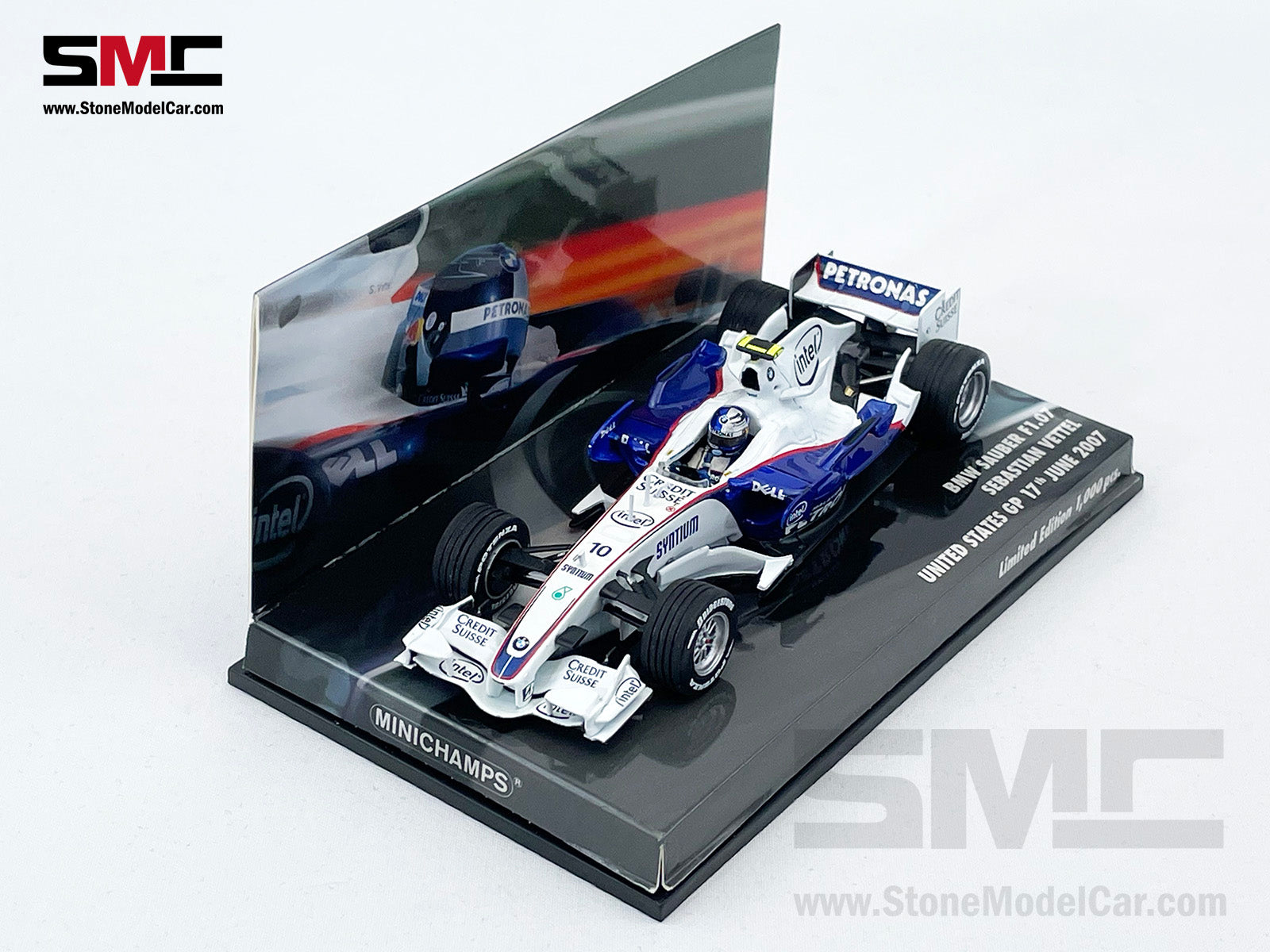 ミニチャンプス 1/43 BMW ザウバー F1.07 No.10 2007 F1 アメリカGP S
